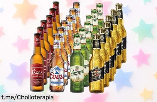 Packs de 24 botellas lager del mundo La Sagra a precio rebajado, sabores auténticos que impresionan ¡brinda y comparte con amigos antes de que se acaben!
