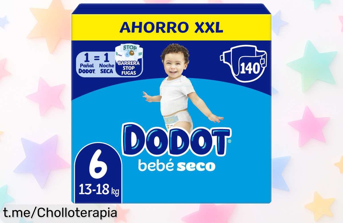 Pañales bebé seco Dodot con triple protección en oferta increíble para que tu pequeño esté feliz y bien protegido, ¡no dejes pasar esta oportunidad!