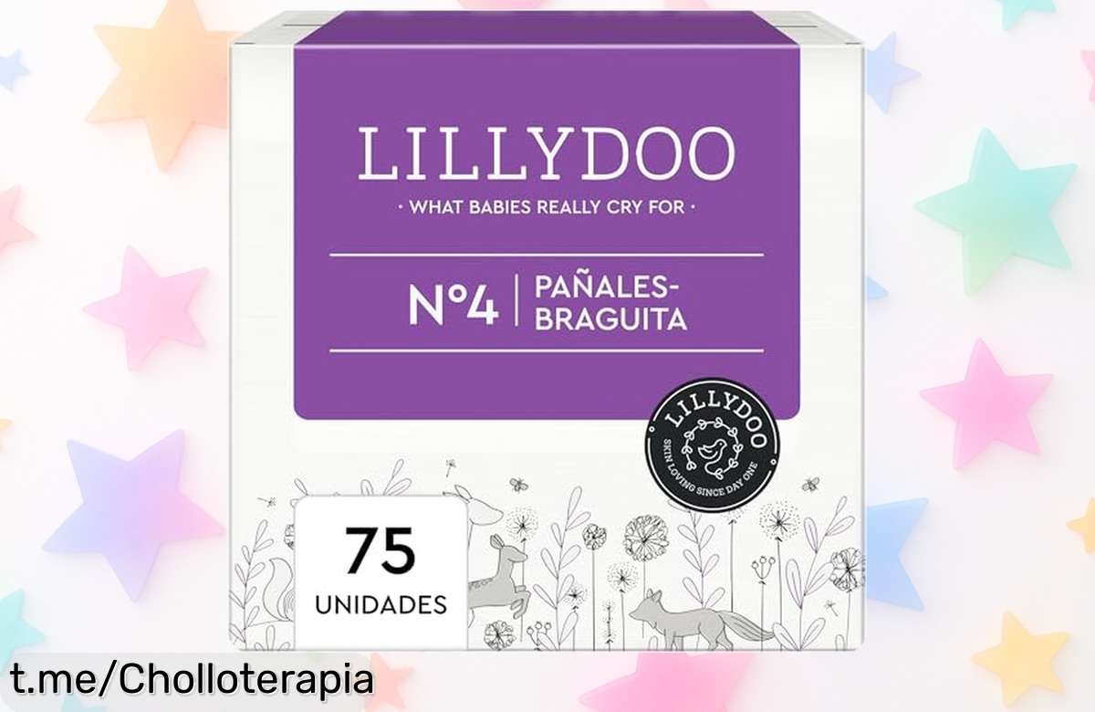 Pañales-braguita Lillydoo talla 8, la solución perfecta para pieles sensibles: ¡descuento brutal y 75 unidades de tranquilidad que no puedes dejar escapar!