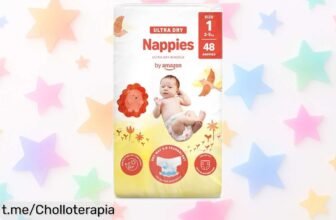 Pañales ultrasecos Amazon talla 1 a precio rebajado: el super chollo que protege a tu bebé por hasta 12 horas. ¡Aprovecha esta oferta limitada y duerme tranquilo ya!