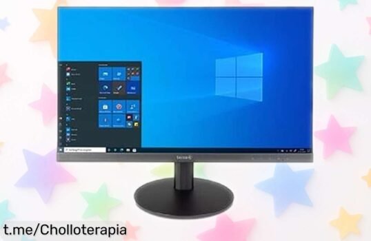 Pantalla LED de 24” con HDMI en negro a precio loco, imágenes nítidas y colores increíbles. ¡No te pierdas este chollazo! Aprovéchalo ya antes de que se agote la oferta.