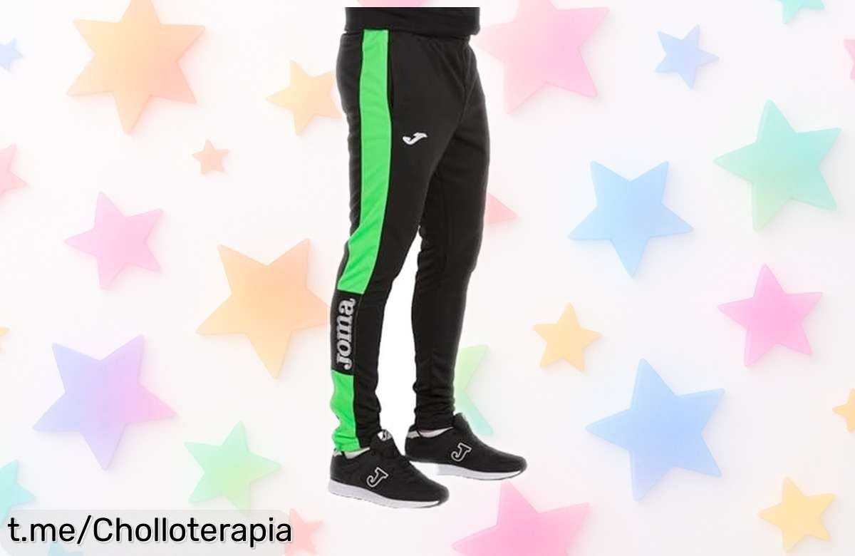 Pantalones Joma Championship IV en negro y verde flúor a precio loco: marca estilo y ahorra sin perder tiempo ¡Hazte con ellos antes de que desaparezcan!