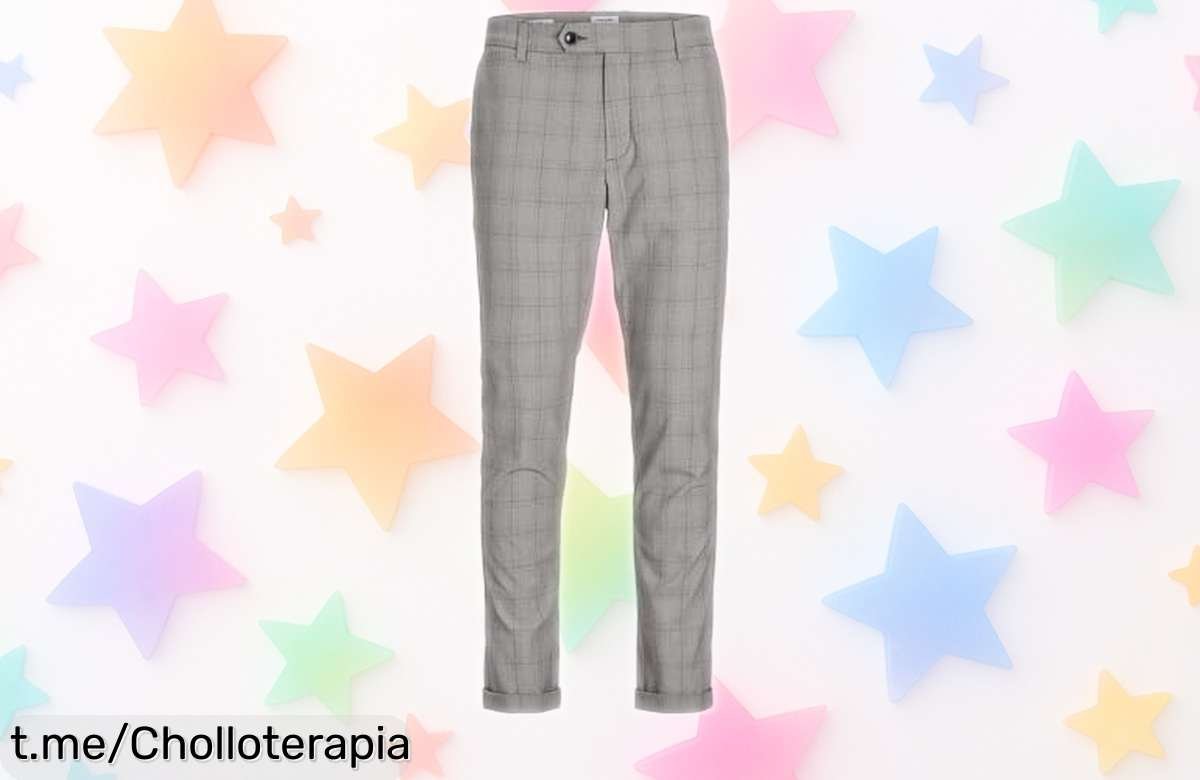 Pantalones chinos Jack & Jones con estilo único y dobles dobladillos a precio rebajado, ¡no dejes pasar esta oferta que solo llega una vez! Prepárate para brillar.