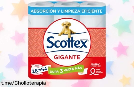 Papel higiénico gigante Scottex, 18 rollos en uno: la oferta rebajada que no puedes dejar pasar para tu higiene diaria ¡Apresúrate antes de que se acabe!