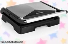 Parrilla de contacto Tristar, cocina delicioso y sin grasa en un abrir y cerrar de ojos; aprovecha este super chollo limitado antes que se esfume ¡No te quedes sin la tuya!