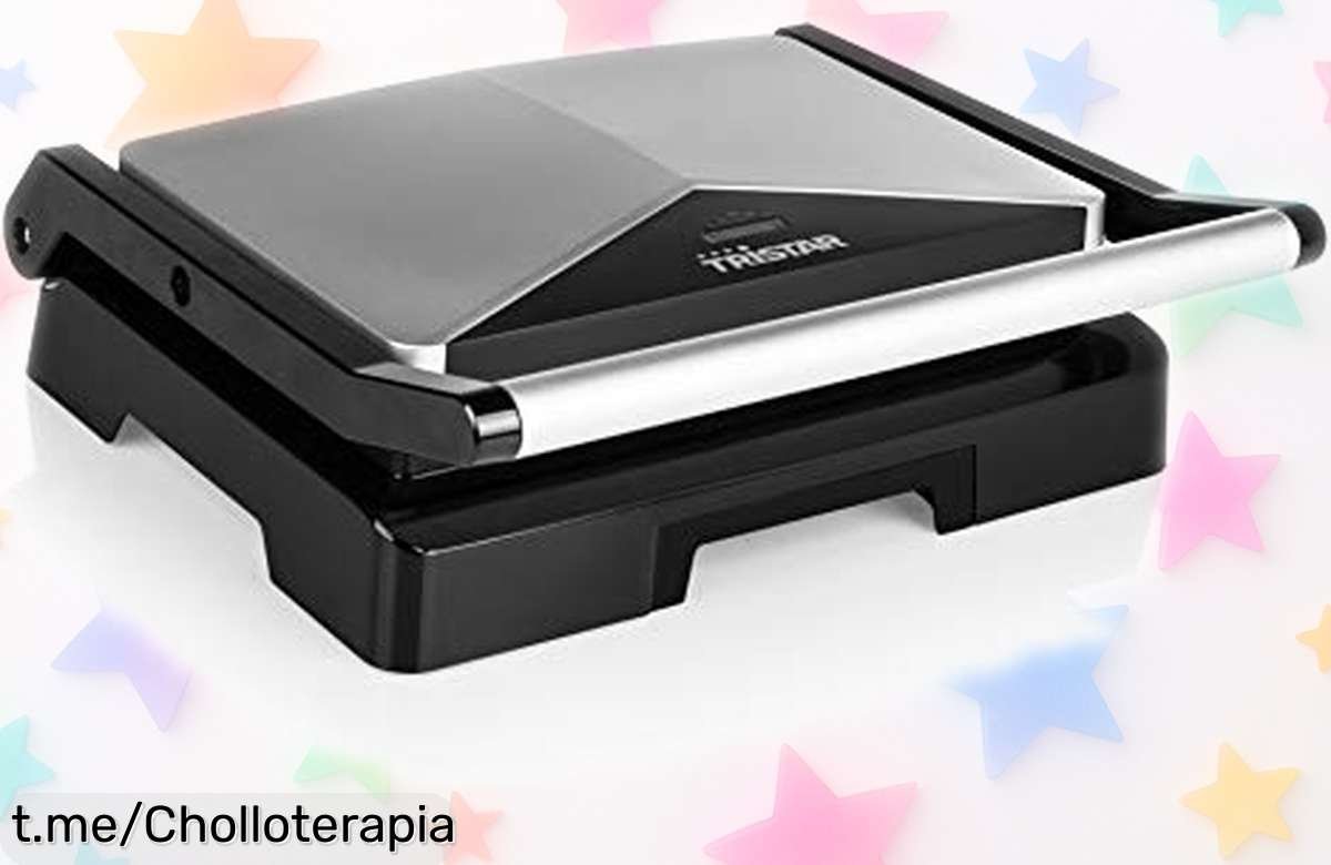 Parrilla de contacto Tristar, cocina delicioso y sin grasa en un abrir y cerrar de ojos; aprovecha este super chollo limitado antes que se esfume ¡No te quedes sin la tuya!