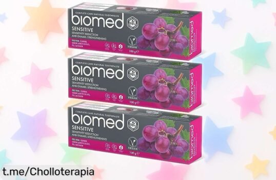 Pasta de dientes natural Biomed Sensitive en pack 3x100g con descuento brutal: protege tu sonrisa y dile adiós a la sensibilidad, ¡no te quedes sin ella!