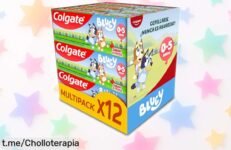 Pasta de dientes suave Colgate Kids Bluey Pack de 12 sabor fresa en oferta, ¡hace del cepillado un juego que desata sonrisas felices! No pierdas esta oportunidad única.