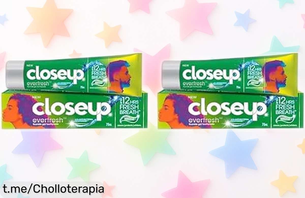 Pasta dental Close Up Menthol Paradise en pack de 2, ¡chollazo para un aliento fresco y dientes brillantes! No te lo pierdas, esta oferta vuela rápido como el frescor que brinda.