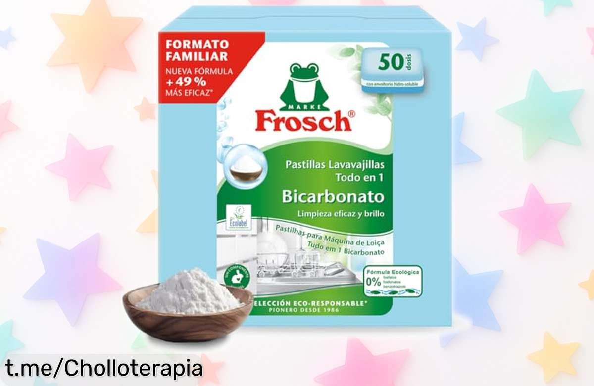 Pastillas lavavajillas Frosch todo en 1: ¡Elimina grasa y manchas por un precio rebajado que no puedes dejar escapar! Haz tu vajilla brillar sin esfuerzo.