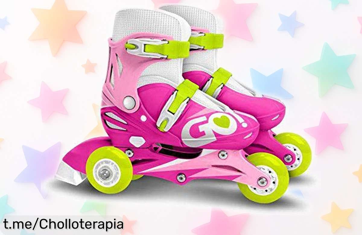 Patines 3 ruedas ajustables SKIDS en rosa, ¡rebajados a un precio increíble! Siente la emoción de patinar sin límites antes de que se agoten.