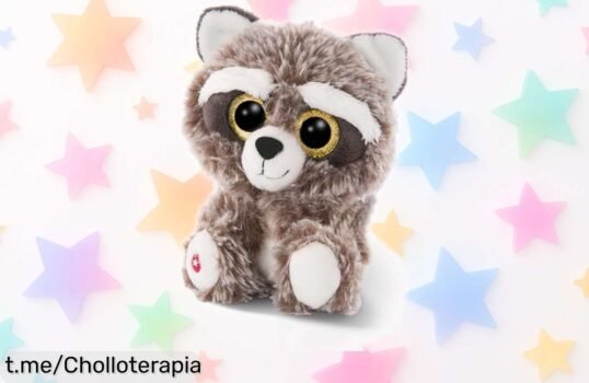 Peluche Nici con ojos dorados que encantan: precio rebajado, calidad top y sonrisas aseguradas. ¡No te quedes sin el tuyo antes de que se acabe!