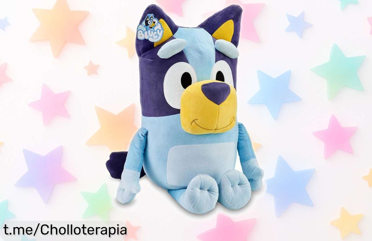 Peluche gigante Bluey, el compañero de risas y siestas que estaba a un precio loco. ¡Aprovecha esta oferta antes de que se acabe y regala alegría ya!