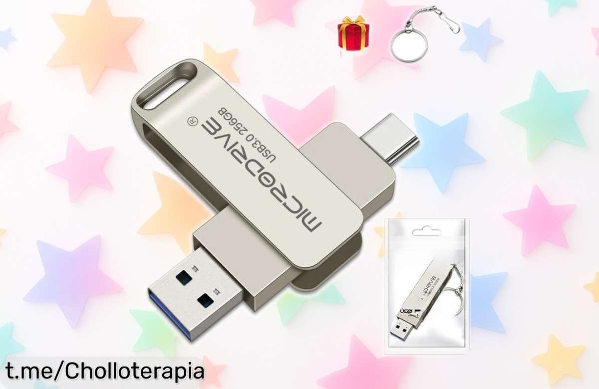 Pendrive USB 3.0 Tipo C de 128GB y 64GB a un precio loco, guarda tus archivos al instante sin líos; ¡date prisa que se agotan rápido y no querrás quedarte sin el tuyo!