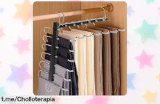 Perchas antideslizantes de acero inoxidable TAOPE, organiza tu armario y aprovecha este super chollo: ¡llévate 2 unidades a un precio loco antes que se acabe!