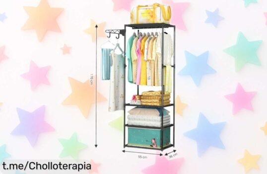 Perchero de pie Lutody con zapatero y organizador: supera el desorden a precio loco, aprovecha este super chollo y transforma tu hogar en un lugar más feliz y tranquilo.