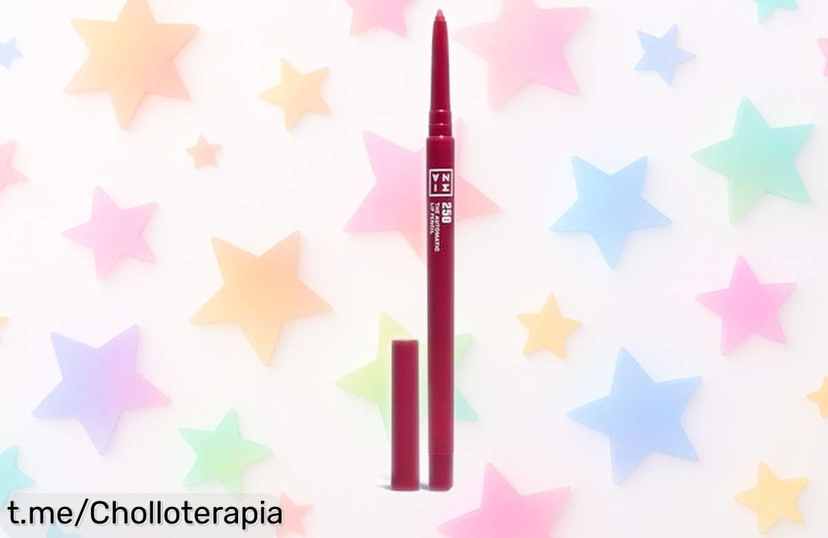 Perfilador de labios retráctil 3INA en rosa rojizo, ¡rebajado y waterproof! No dejes escapar este súper chollo que hará brillar tu sonrisa todo el día. ¡Hazlo tuyo antes de que se agote!