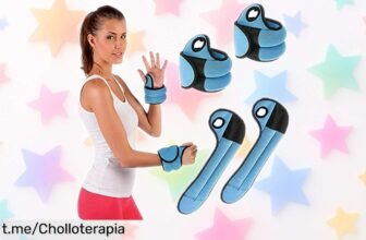 Pesas para muñecas Bakaji 2x1 kg de neopreno con ajuste seguro, precio rebajado que te dejará sin aliento, ¡no te quedes fuera y entrena como un pro en un abrir y cerrar de ojos!