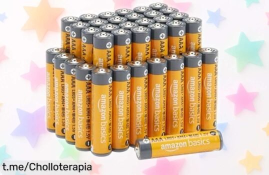 ¡Pilas alcalinas AAA Amazon Basics en pack de 36 a precio rebajado! Energía que dura y rinde como nunca, ¡no pierdas esta oportunidad única de dar vida a tus dispositivos ya!