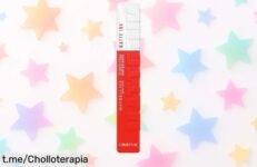 Pintalabios líquido mate Maybelline New York superstay con color intensísimo y duración de 16 horas a un precio increíble: ¡aprovecha este ofertón antes de que se acabe!