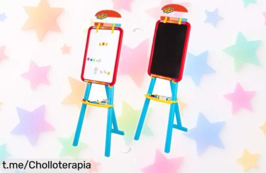 Pizarra doble cara Good Idea para peques, ¡con 59 piezas educativas y precio rebajado! Dale alas a su imaginación antes de que se acabe esta oferta única.