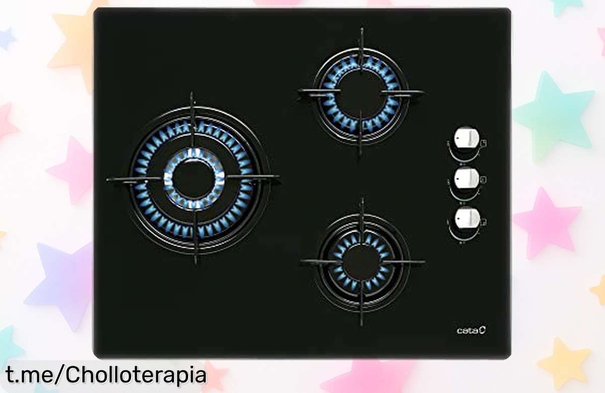 Placa de gas con quemador triple corona y encendido fácil, ¡un super chollo rebajado para que cocines seguro y rápido! Aprovecha antes de que desaparezca.
