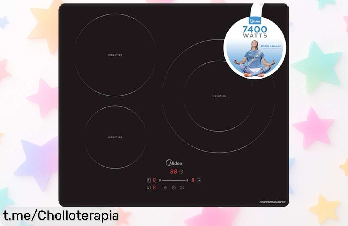 Placa de inducción MIDEA 3 fuegos, diseño top y función boost ahora a un precio rebajado que no vas a creer. ¡Cocina como un pro y disfruta cada plato!