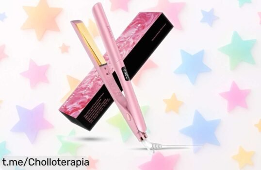 Plancha 2 en 1 alisadora y rizadora de titanio a precio loco, ¡aprovecha este ofertón limitado para lucir un pelo espectacular y sentirte increíble ya!