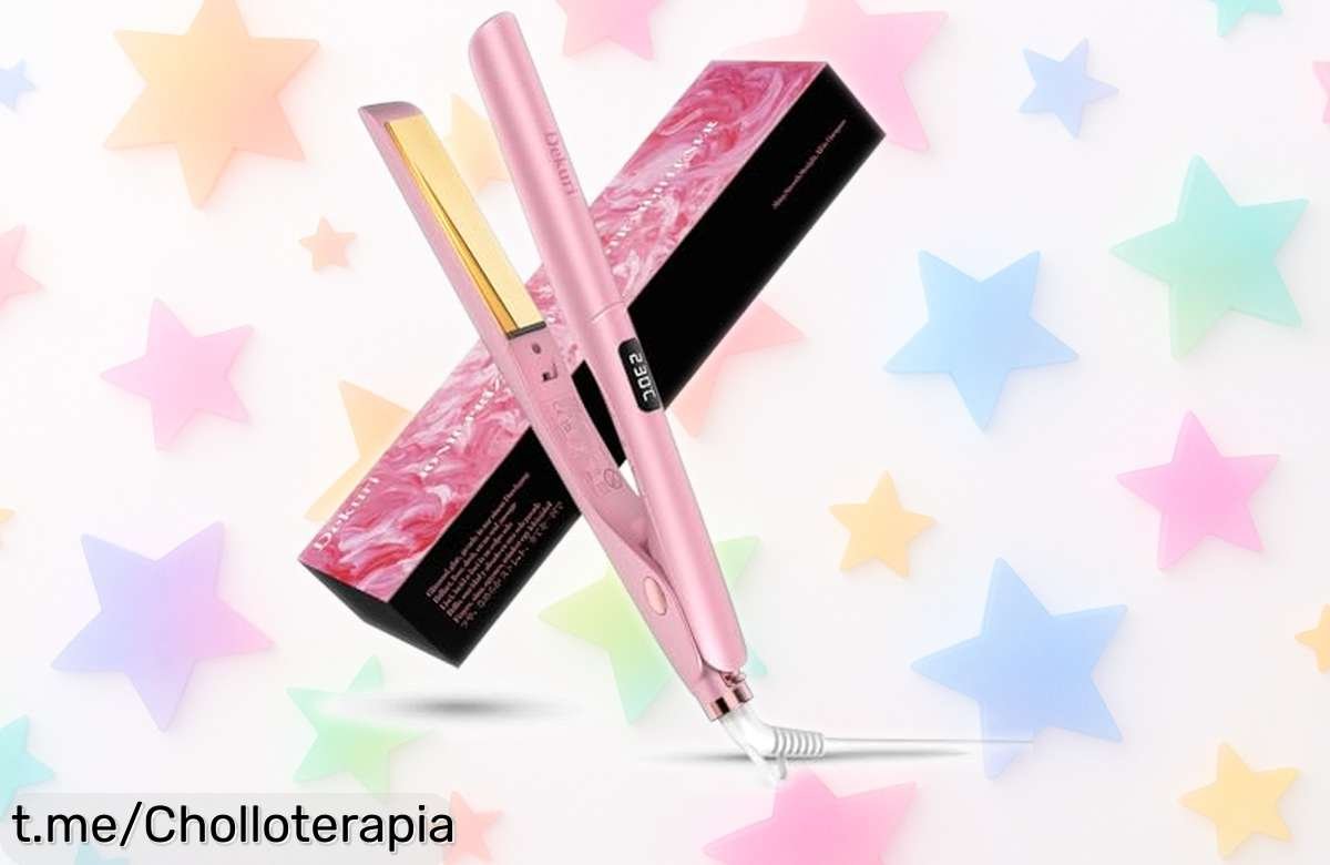 Plancha 2 en 1 alisadora y rizadora de titanio a precio loco, ¡aprovecha este ofertón limitado para lucir un pelo espectacular y sentirte increíble ya!