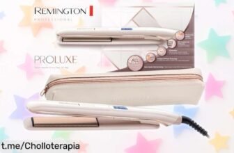 Plancha de pelo Remington PROluxe con cerámica suave y calentamiento rápido, ahora a precio rebajado: ¡haz que tu cabello brille todo el día en un abrir y cerrar de ojos!