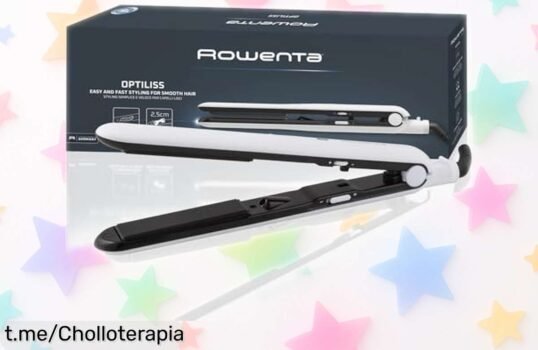 Plancha de pelo Rowenta con cerámica, brillo total en solo 30 segundos y precio rebajado por tiempo limitado. ¡Haz que tu cabello brille cada día!