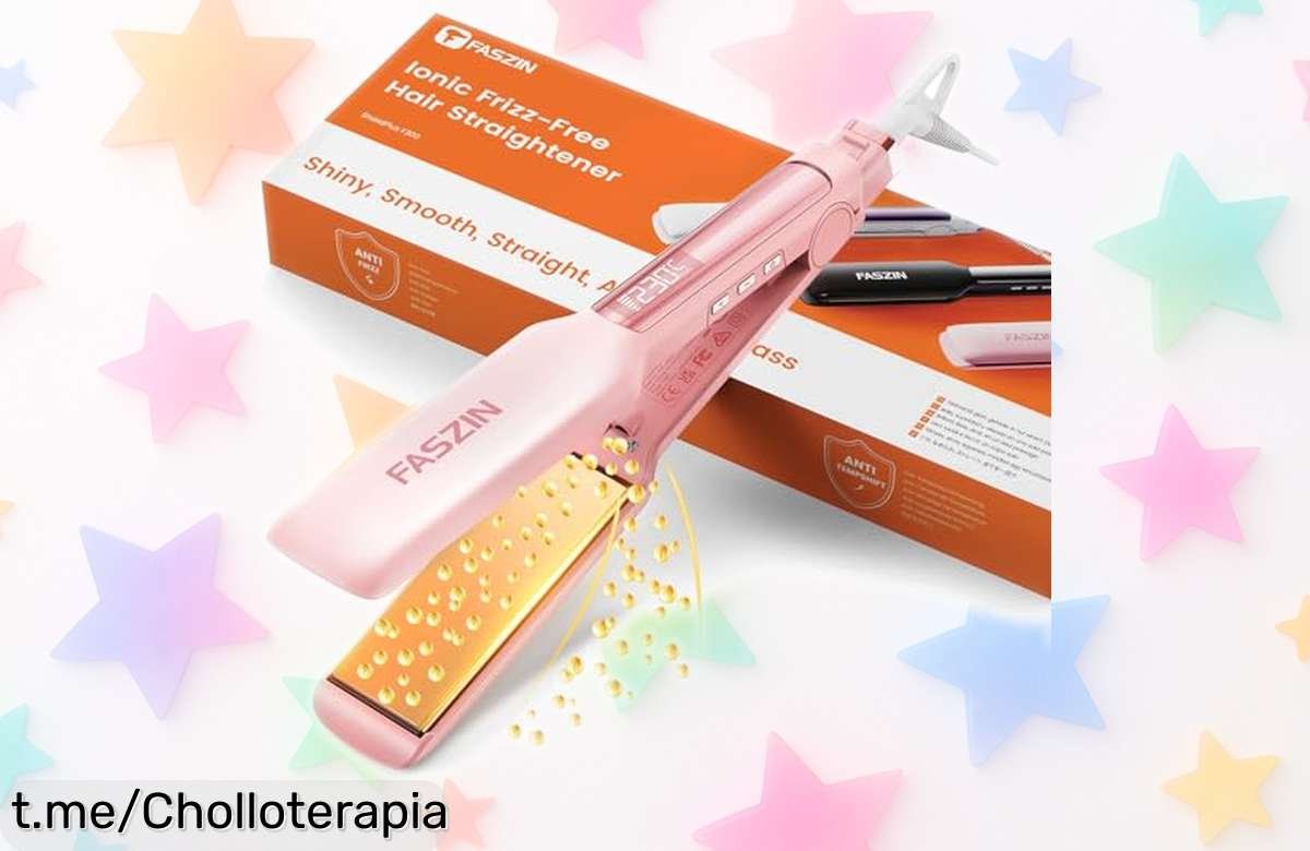 Plancha de pelo con placas de titanio y calentamiento rápido: ¡super chollo a precio loco que transforma tu look en un instante! Aprovecha esta ofertaza antes de que se agote.