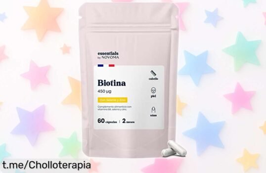Poderoso complejo de biotina, zinc y selenio Essentials by Novoma: aprovecha este super chollo para lucir pelo, piel y uñas irresistibles ¡No dejes escapar esta oferta limitada!