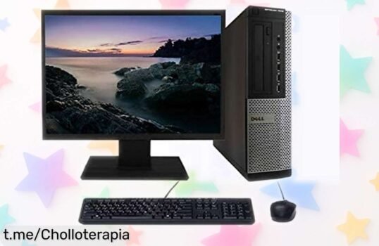 Potente PC de sobremesa Lenovo con i5, 8GB y SSD rápido más pantalla de 22 ¡Oferta loca a precio rebajado! No te lo pierdas, ¡corre antes que se agote!