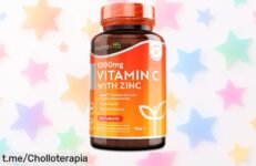 Potente Vitamina C 1000 mg y zinc vegano de Nutravita: ¡ofertón en cápsulas para reforzar tu inmunidad que no puedes dejar pasar! Siente la energía hoy mismo.