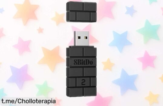Potente adaptador USB inalámbrico 8Bitdo para Switch y más, ahora a un precio rebajado que vuela: ¡juega sin retrasos y siente la emoción en cada partida!