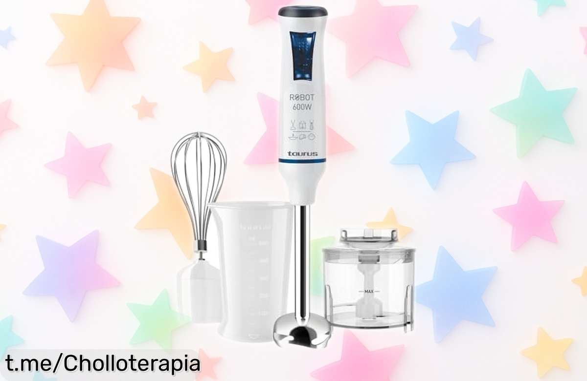 Potente batidora de mano Taurus con 600W: ahora a precio rebajado, ¡cocina como un chef y disfruta de sus increíbles resultados en tu cocina al instante!