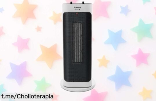 Potente calefactor Taurus Atacama con termostato y oscilación, ahora a un precio rebajado ¡Dale calor a tus días con este ofertón antes de que se acabe!