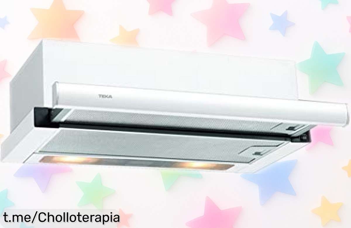 Potente campana extractora Teka de 60 cm con motor doble, ¡ahora a precio rebajado! No pierdas la oportunidad de disfrutar una cocina sin olores y ruido.