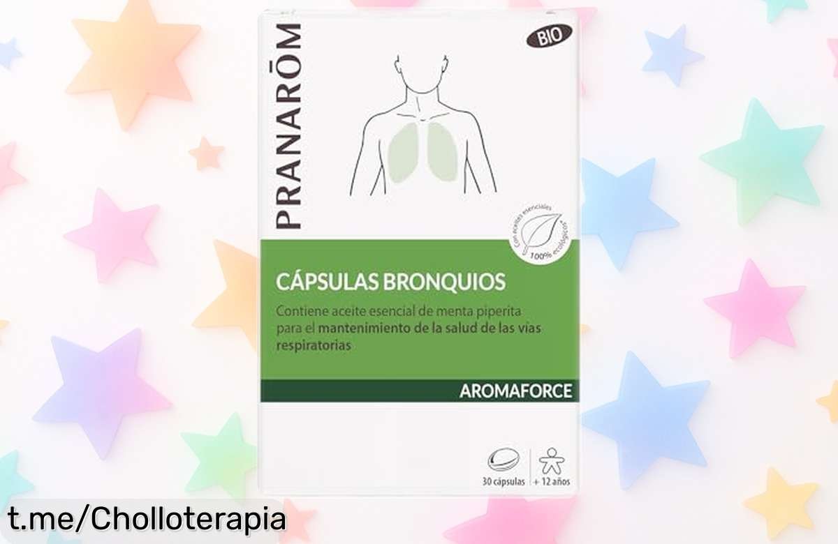 Potente fórmula de cápsulas para bronquios Pranarom Aromaforce a precio rebajado, recupera tu respiración rápido y cuida tus pulmones. ¡Corre que vuelan y respira sin límites!