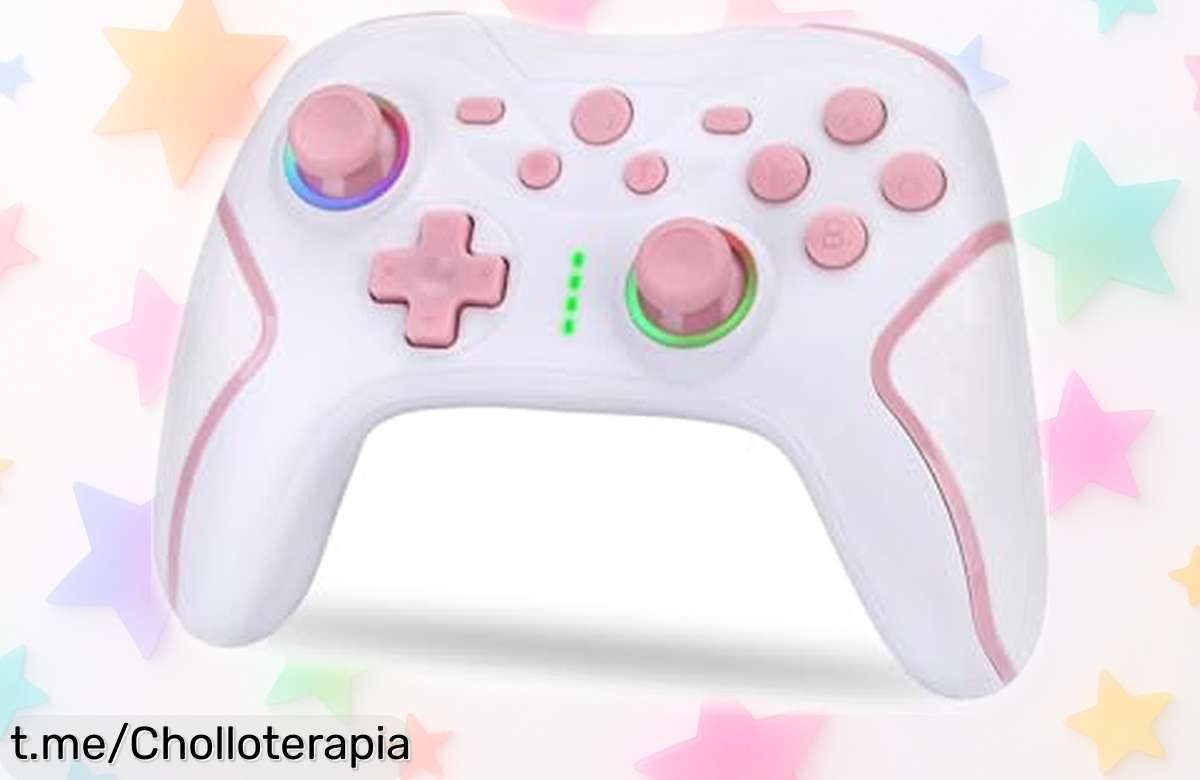 Potente mando inalámbrico para Switch con vibración doble y giroscopio a precio rebajado que te hará disfrutar al máximo tus partidas, ¡no dejes pasar esta oportunidad!