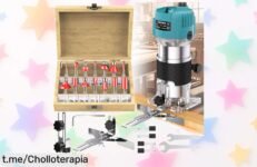 Potente máquina enrutadora de madera 800W para tallado profesional, precio loco y oferta limitada: lleva tus creaciones al siguiente nivel y no te lo pierdas ya.