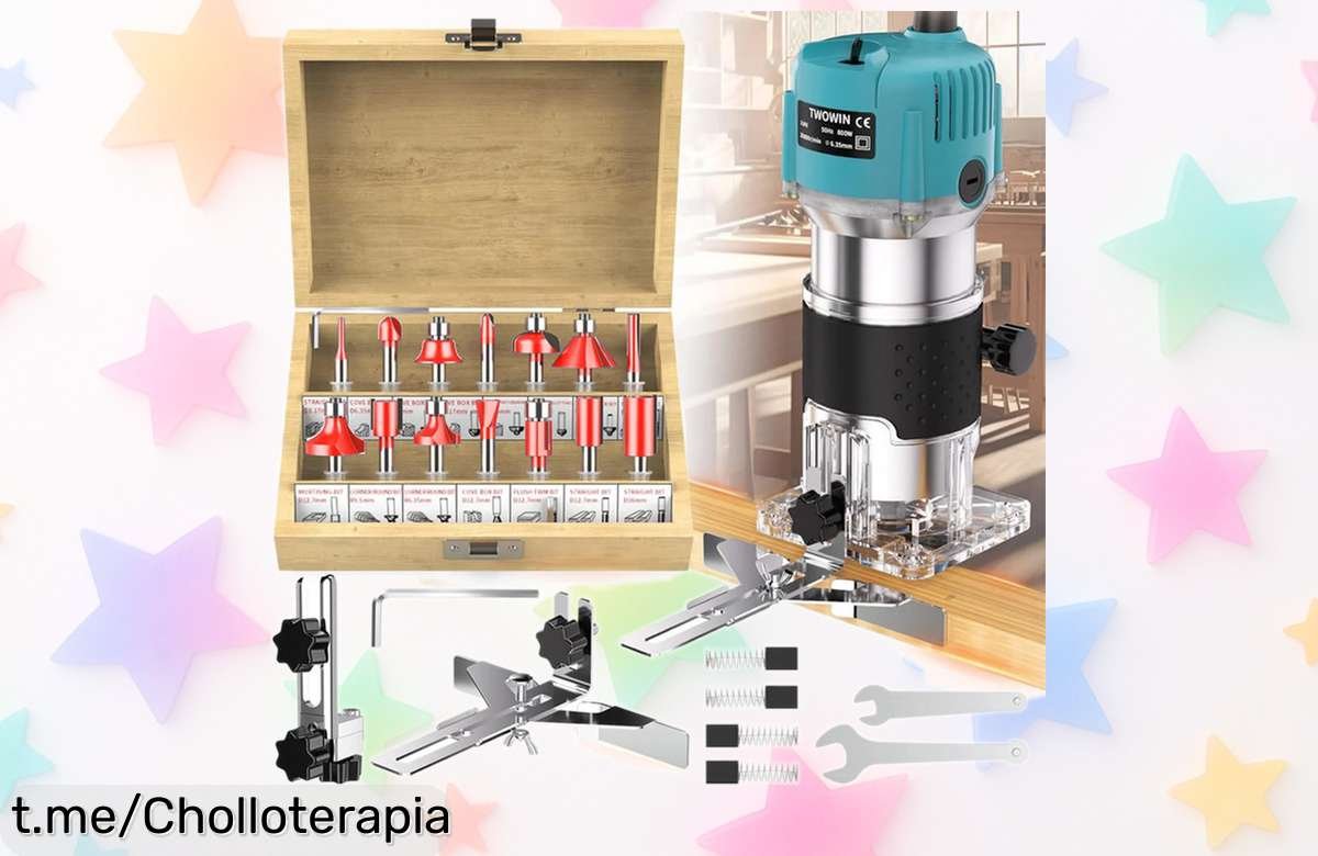 Potente máquina enrutadora de madera 800W para tallado profesional, precio loco y oferta limitada: lleva tus creaciones al siguiente nivel y no te lo pierdas ya.