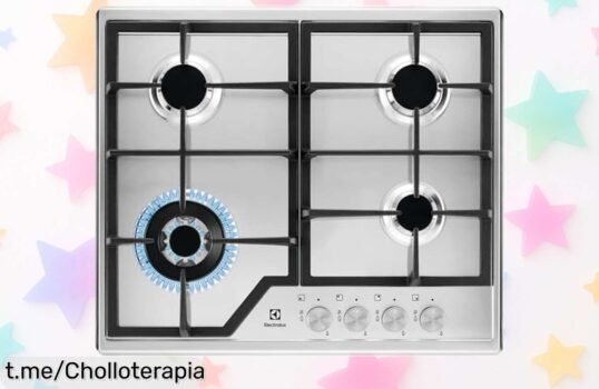 Potente placa de gas Electrolux con quemador wok a precio rebajado ¡No pierdas tiempo y hazla tuya para encender la pasión en tus recetas!