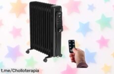 Potente radiador de aceite Black+Decker, súper silencioso y ahora a precio rebajado; calienta rápido y te brinda seguridad. ¡No pierdas este ofertón que hará tu invierno más cálido!