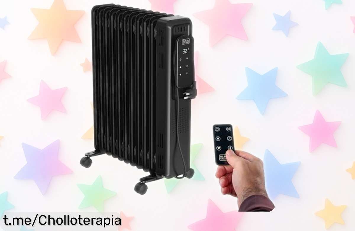 Potente radiador de aceite Black+Decker, súper silencioso y ahora a precio rebajado; calienta rápido y te brinda seguridad. ¡No pierdas este ofertón que hará tu invierno más cálido!