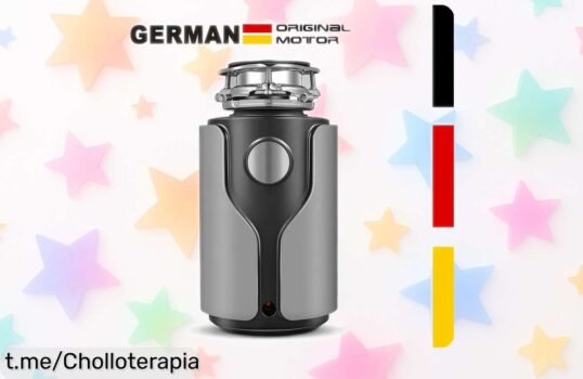 Potente triturador de residuos para alimentos alemán, ¡ahora a un precio muy bajo que no se repetirá! Limpieza sin esfuerzo y cocina al instante, aprovecha este super chollo ya.