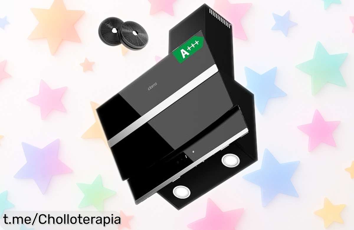Potente y silenciosa campana extractora CIARRA con diseño moderno, ¡aprovecha el precio rebajado y transforma tu cocina antes de que se acabe esta oferta!