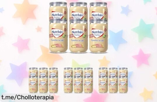 Potito de pollo con patatitas Nutribén, pack rebajado de 6 botes que cuida a tu peque y es un gustazo familiar. ¡No dejes pasar esta oferta deliciosa!