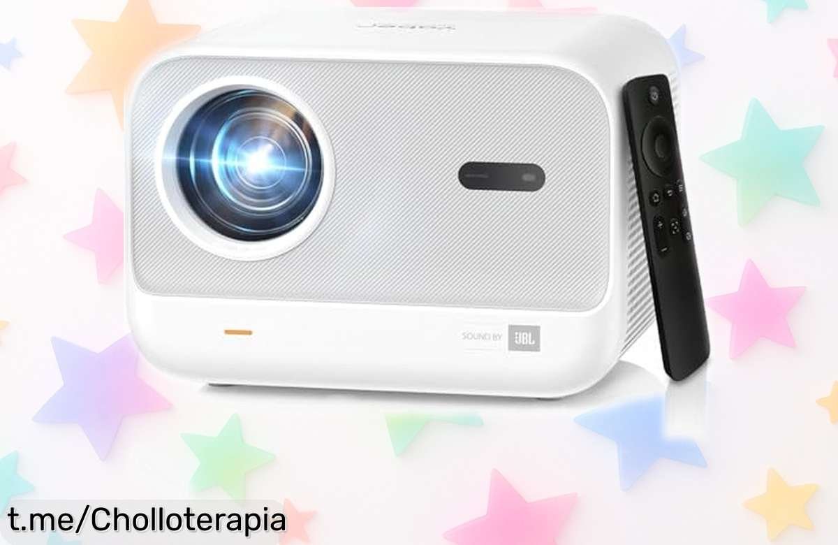 Proyector portátil 4K y Full HD con sonido JBL a precio rebajado increíble, disfruta el cine en casa o al aire libre ¡no dejes escapar este super chollo que vuela!